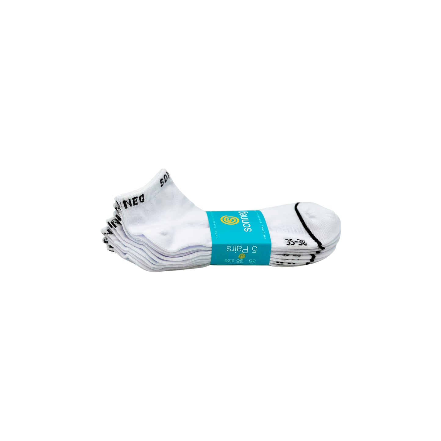 White unisex, fashionable, low cut sports and casual Socks - pack of 5 and 10 pairs
