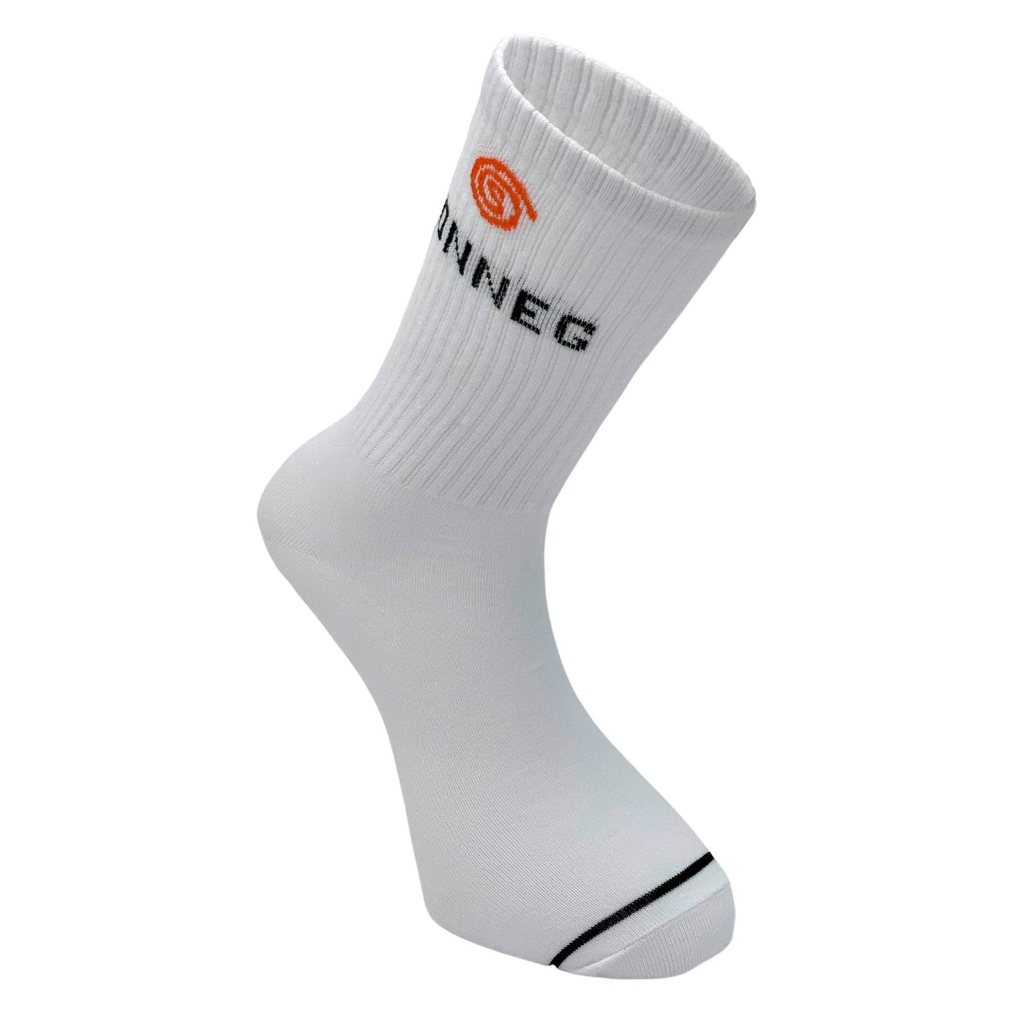 White unisex, fashionable, high, crew, casual and sports socks - 5 and 10 pairs pack