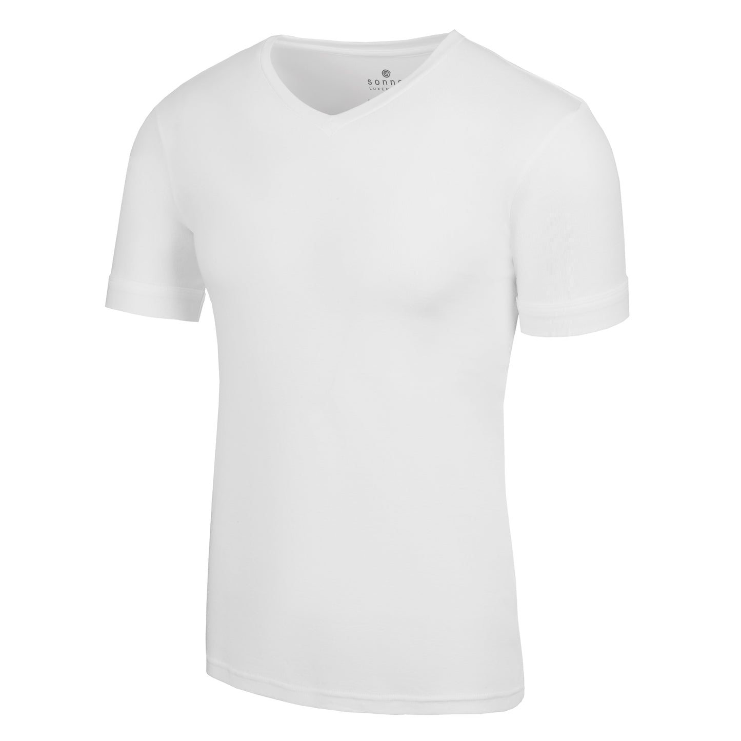 V-neck white T-shirt for men – pack of 2 or 4 tees