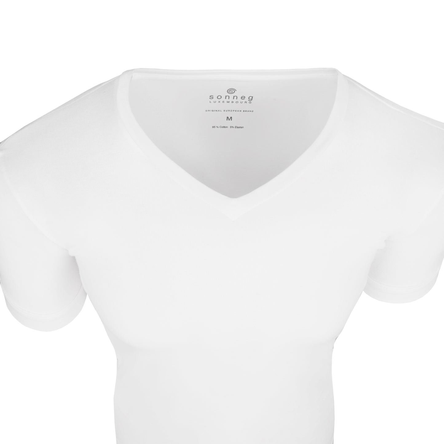 V-neck white T-shirt for men – pack of 2 or 4 tees