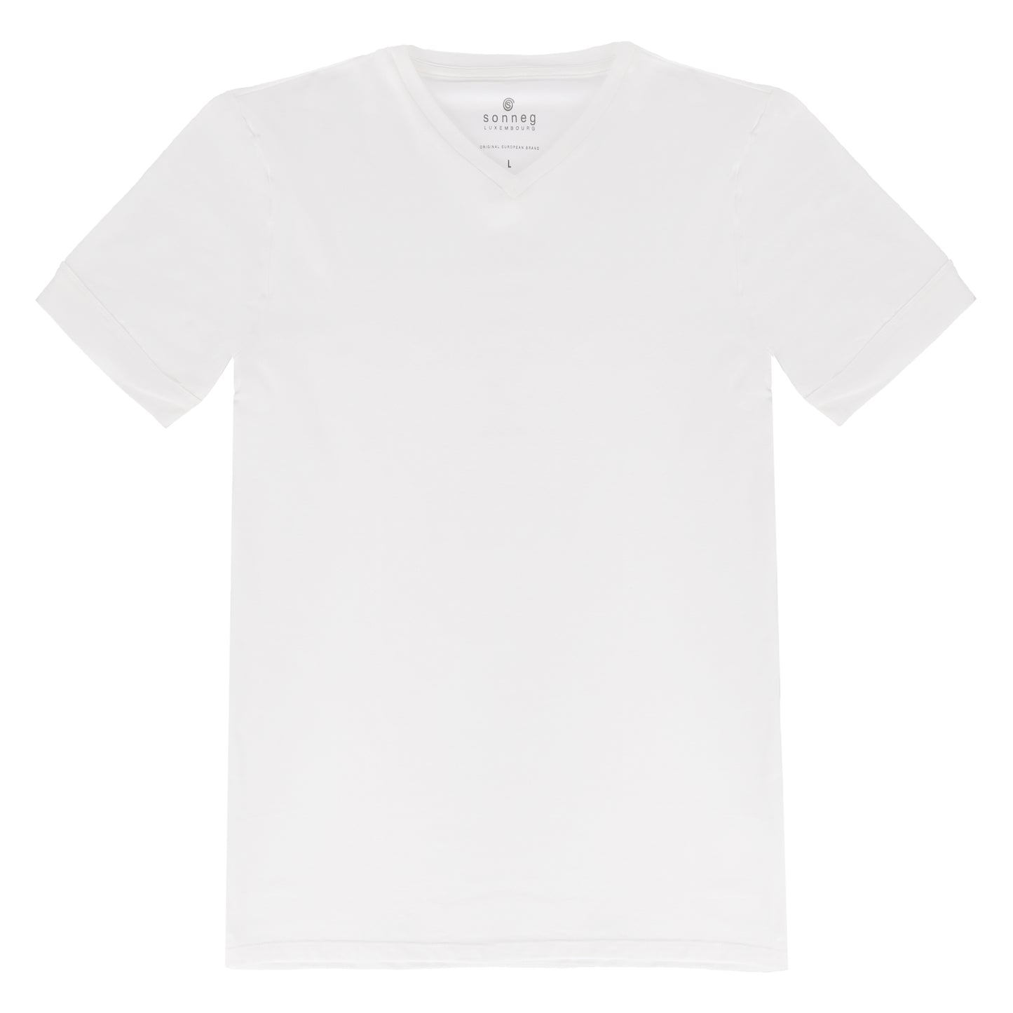 V-neck white T-shirt for men – pack of 2 or 4 tees