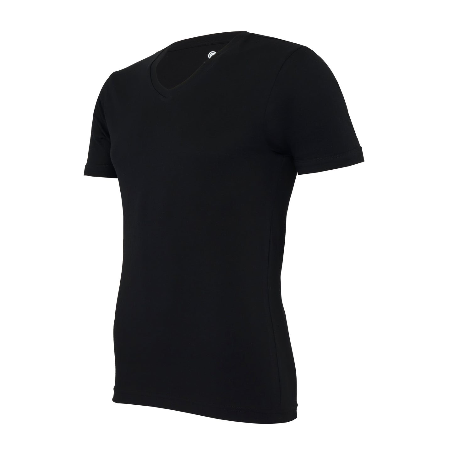 V-neck deep, black, bodyfit T-shirt – pack of 2 or 4 tees