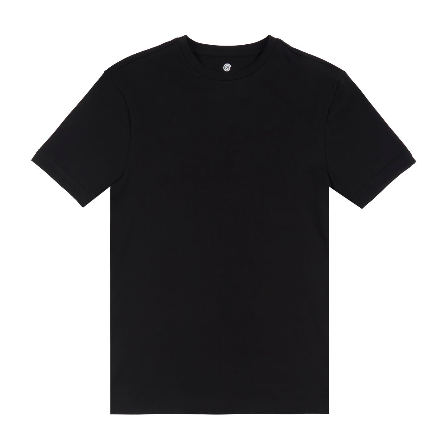 Round tight neck, black, bodyfit T-shirt – pack of 2 or 4 tees