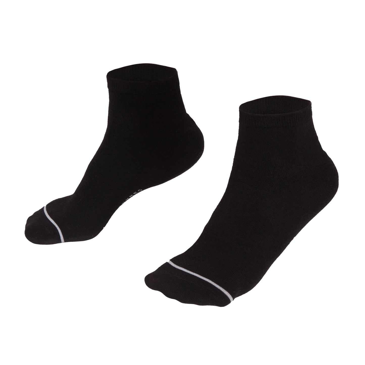 Black unisex, fashionable, low cut Socks - pack of 3 or 6 pairs