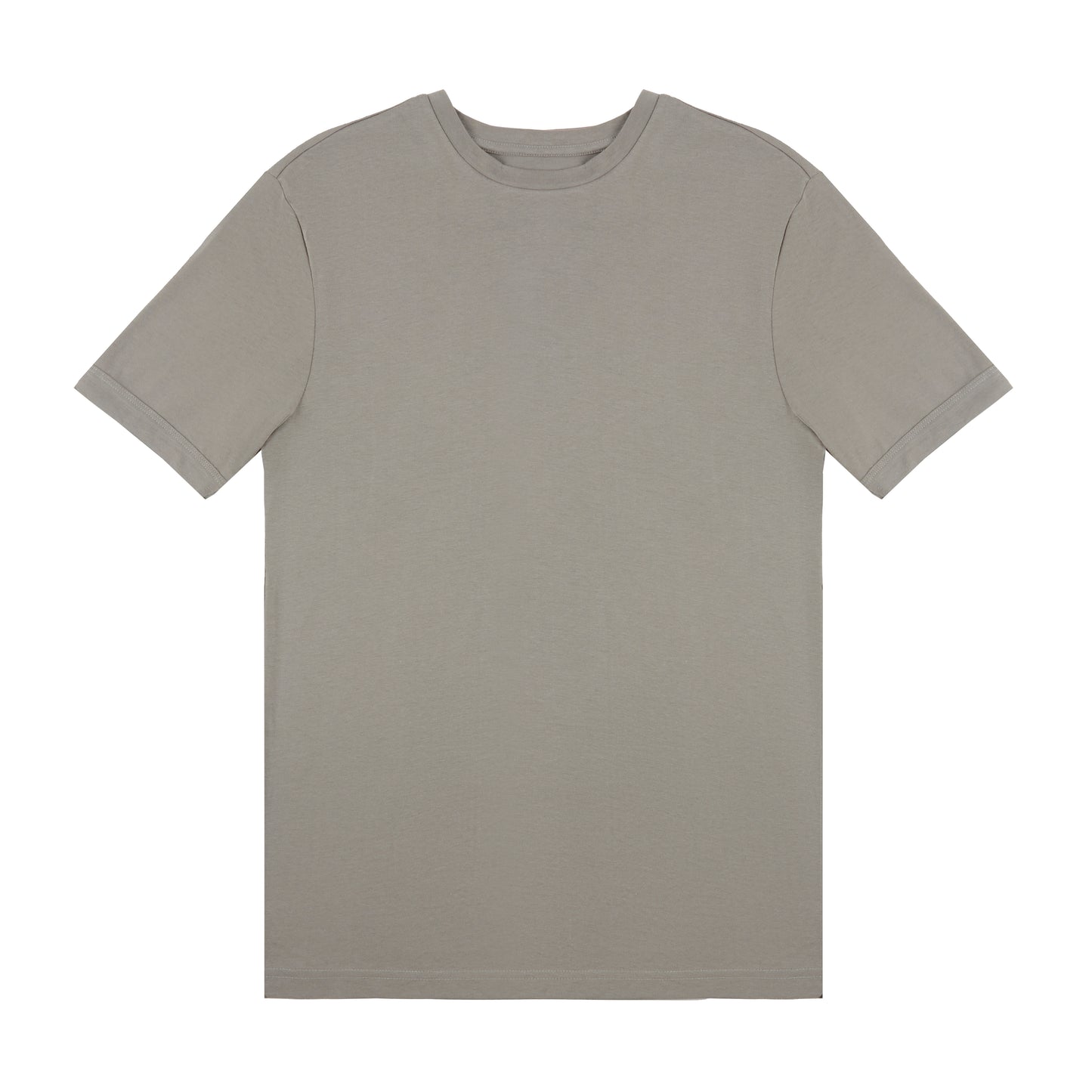 Round tight neck, ash grey, bodyfit T-shirt – pack of 2 or 4 tees