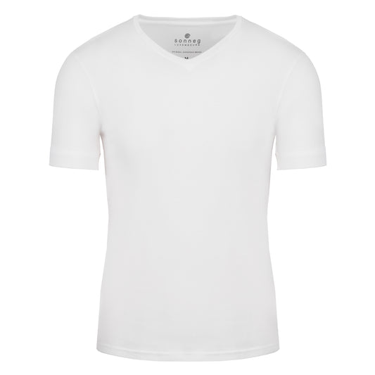 T-shirt blanc col V pour homme – pack de 2 ou 4 t-shirts