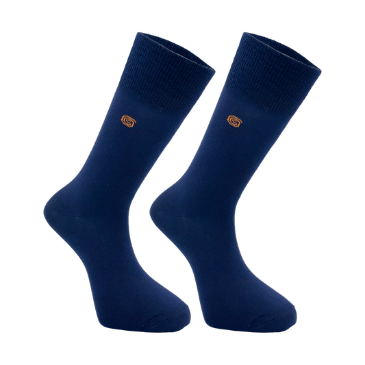 Royal blue high, business, classic, crew length socks – 3 or 6 pairs pack