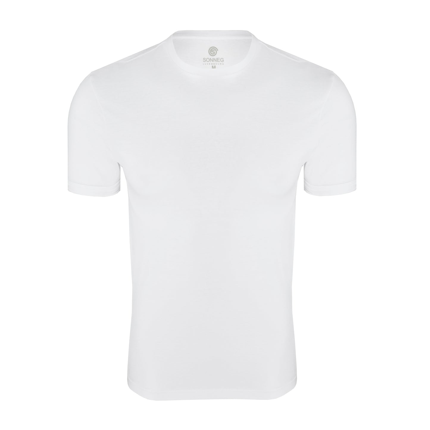 Col rond serré, blanc, coupe slim, T-shirt – pack de 2 ou 4 t-shirts