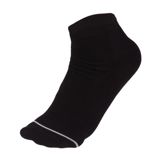 Chaussettes noires unisexes, mode, coupe basse - pack de 3 ou 6 paires