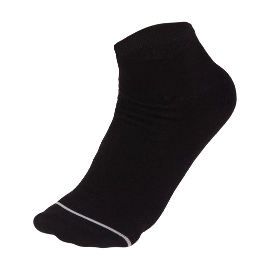 Black unisex, fashionable, low cut Socks - pack of 3 or 6 pairs