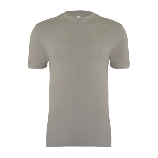 Round tight neck, ash grey, bodyfit T-shirt – pack of 2 or 4 tees