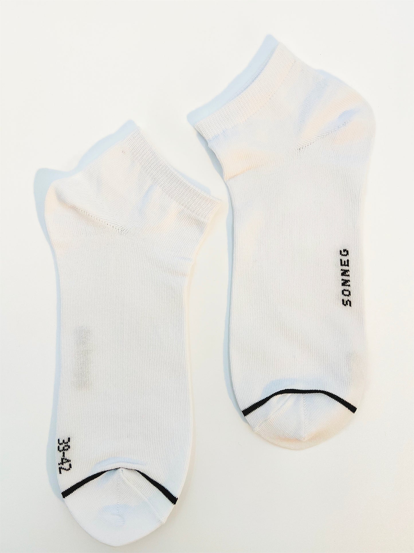 White unisex, fashionable, low cut Socks - pack of 3 or 6 pairs